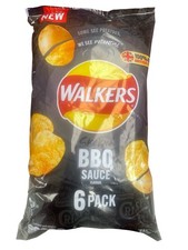 Walkers BBQ Sauce Flavour Crisps Multipack 6 x 25g