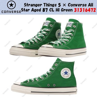 Stranger Things 5 × Converse All Star Aged 87 CL Hi Green 31316472 Herren Gr.