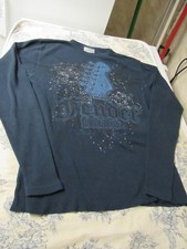 Fender Brand Guitar Blue Long Sleeve T-Shirt Adult Size L