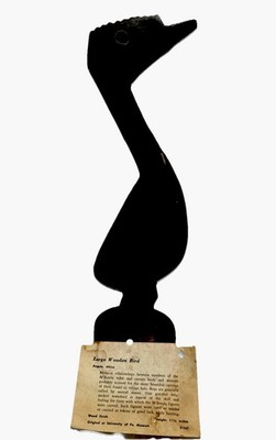 VTG MCM Hand Cast Durastone Austin Productions African Egyptian Bird Statue 1962