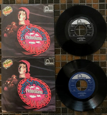   2 x 7'' 1969 The Melodians SWEET SENSATION 2 diffrent Covers Editions GER NM  