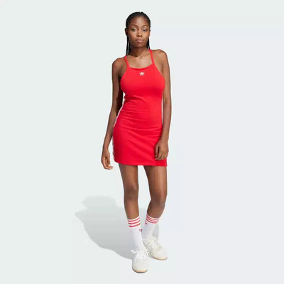 adidas Originals 3-Stripes Mini Red Dress Women's Size 16-18uk