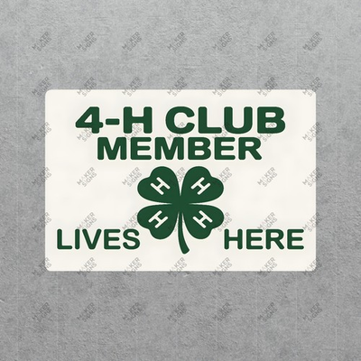 #ad Vintage 4H Club Metal Sign Farmhouse Decor Rural Living #840343 $13.50