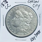 1878-CC Morgan Silver Dollar Carson City Mint $1    19904