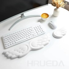 Keyboard  Mouse Wrist Rest Set   Angel Wing Memory Foam Ergonomic Support Pad