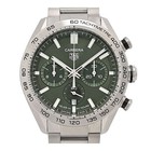 TAG HEUER Carrera Chronograph CBN2A10.BA0643 Green Men's Used Watch #8217