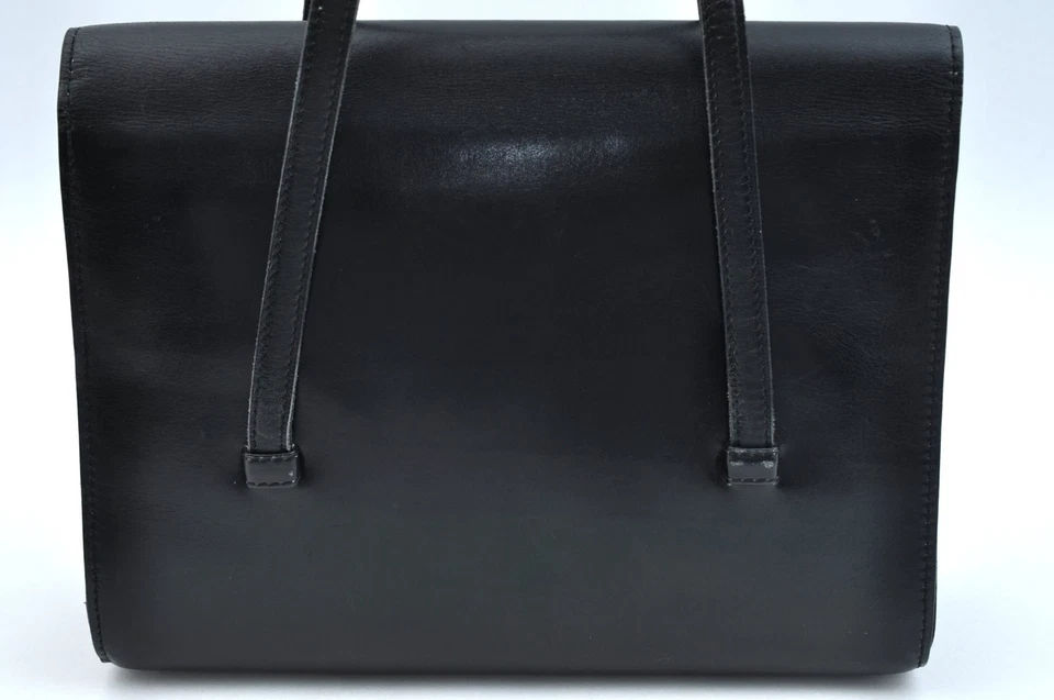 Auténtico Bolso de Mano Christian Dior Cartera Cuero Negro CD 0831N Foto 3 de 4