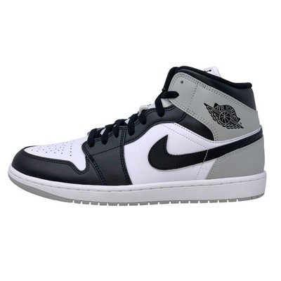 Air Jordan 1 Mid 'Barons' Smoke Gray Black Sneakers, Size 11 BNIB DQ8426-101