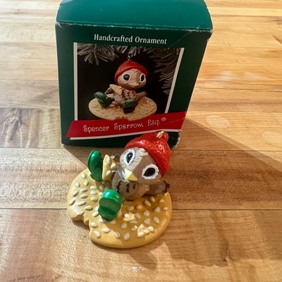 1989 Vintage Hallmark Ornament Spencer Sparrow Bird Christmas Ornament New