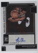 2022 Panini Donruss Optic Signature Series Nic Claxton Nicolas #SS-NCX Auto 4f5