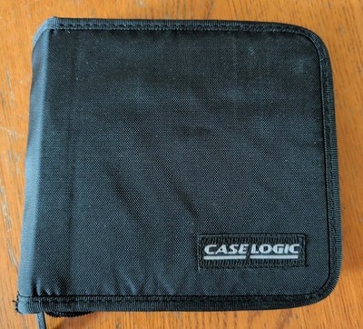 Case Logic CD Travel Case 24 Disc Capacity Nylon Vintage Black