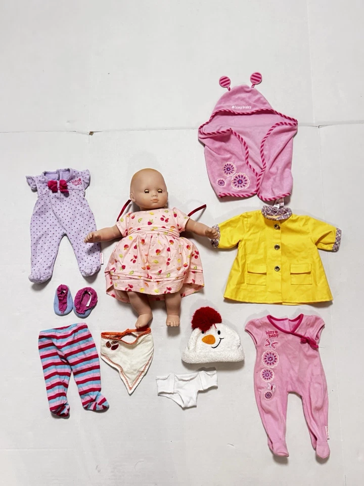 Кукла American Girl Bitty Baby 15 дюймов Pleasant Co. Лот фруктов платье и дополнения на день рождения - Изображение 2 из 4