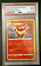 🔥💎 PSA 9 POP 31 STAFF Prerelease Rapidash SWSH270 HOLO PROMO Pokemon 270 💎🔥 on eBay