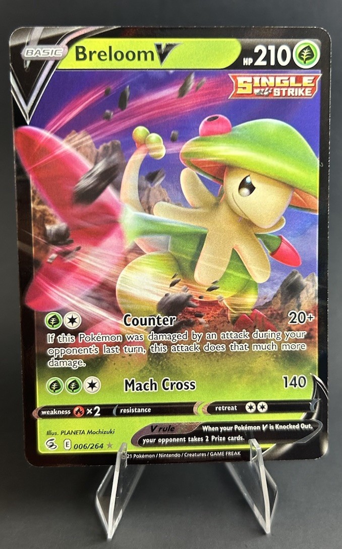 Breloom V 006/264 SWSH08: Fusion Strike Pokemon TCG [NM]