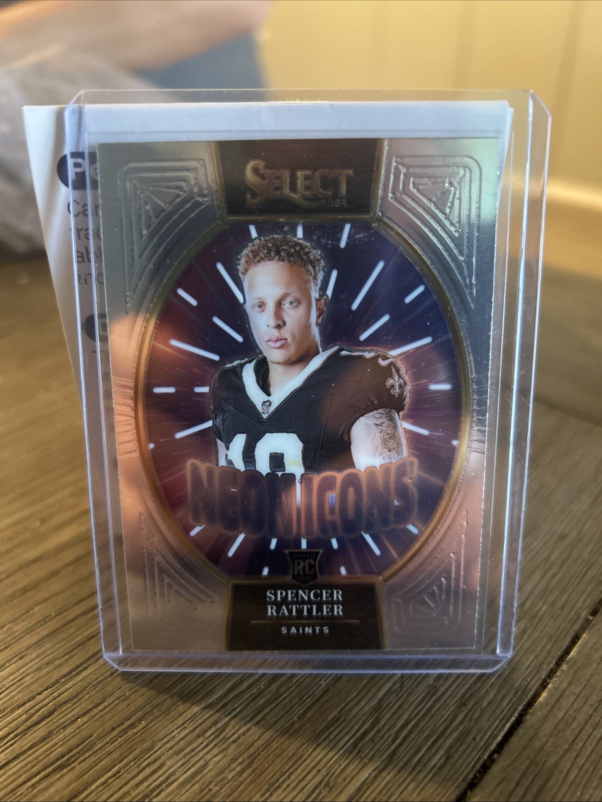 2024 Panini Select - Neon Icons Spencer Rattler #20 Silver Prizm (RC)