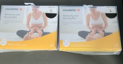 Medela Umstands- und Still-BH Größe L schwarz neu im Paket L x2er Pack