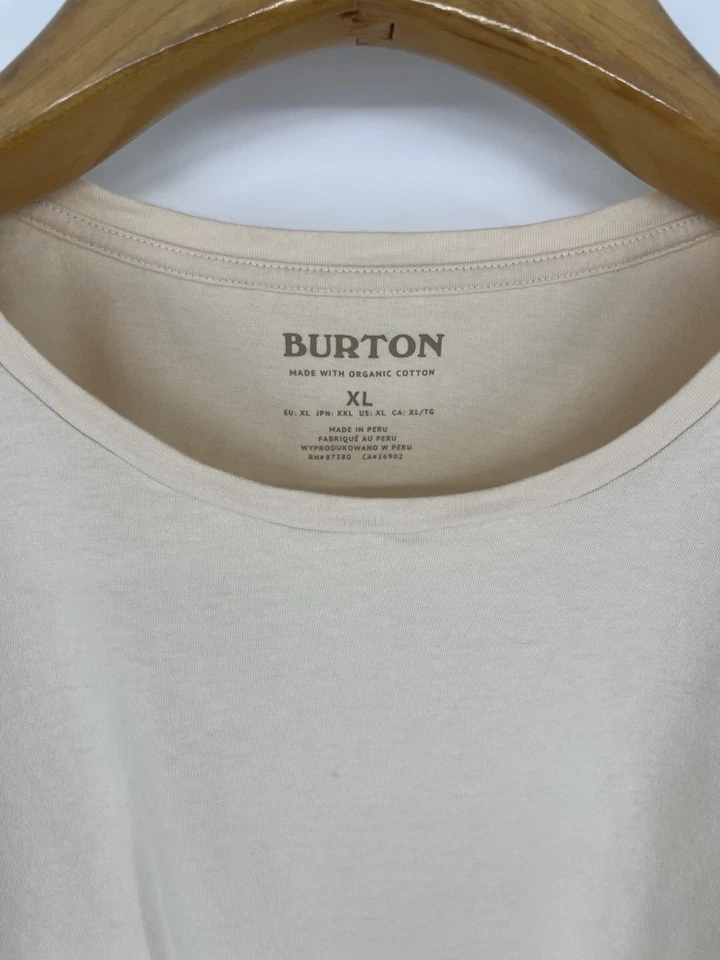 Camiseta Burton Clásica Manga Corta Crema Brulee Mujer Algodón Orgánico Nieve Foto 4 de 4