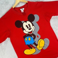 Vintage Mickey  Co. Disney Red T-Shirt Mickey Mouse Graphic Single Stitch Sz L