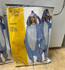 Disney Winnie the Pooh Eeyore Hooded Plush Costume w/ Headpiece, LG/XL