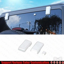 For Ford Bronco 21-24 Bright White Rear Window Tailgate Glass Hinge Decor Trim
