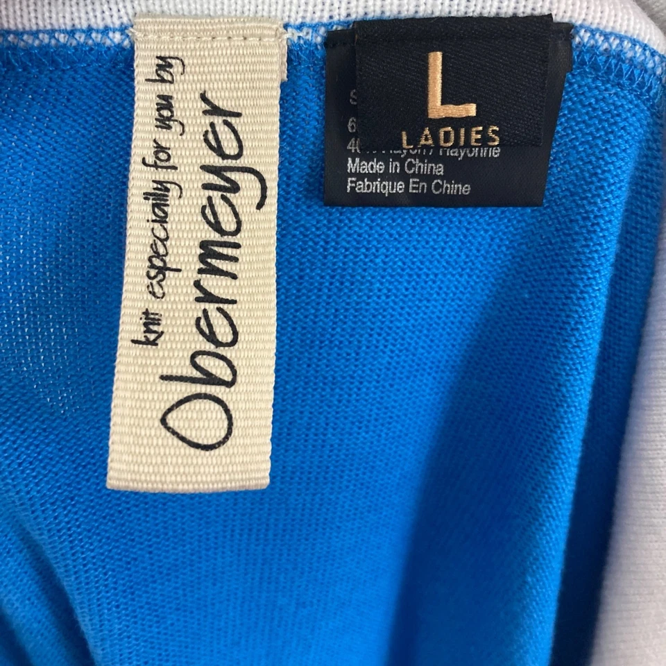 Suéter Obermeyer Copo de Nieve 1/4 Cremallera Mujer L Mezcla de Algodón Esquí Invierno Capa Foto 3 de 4