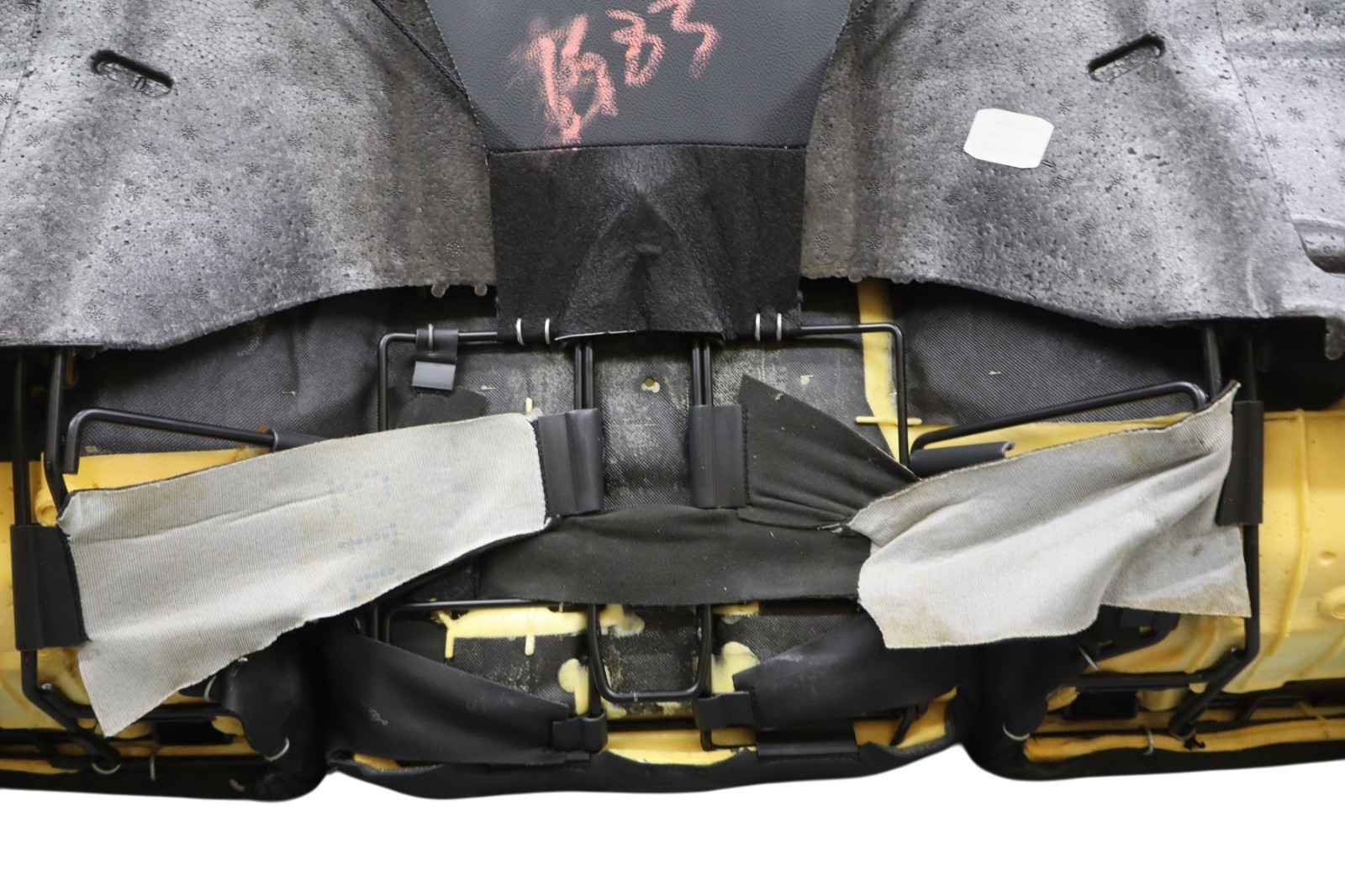 14-17 Maserati Ghibli S Rear Bottom Lower Seat Bench Cushion Cover Black Oem