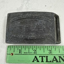 Vintage Wells Fargo Company Bankers and Forwarders Train Belt Buckle