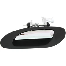 Exterior Door Handle For 99-2003 Acura TL Rear LH Black bezel with chrome lever