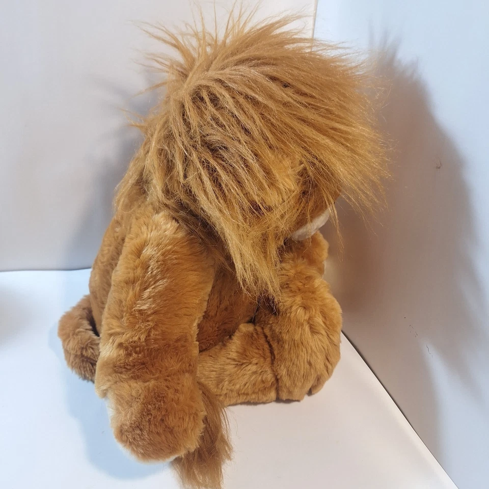 Vintage Commonwealth 1999 Orange Brown Lion Big Cat Plush Stuffed Animal 24” - Image 4 of 4