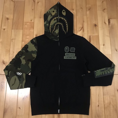 A Bathing Ape BAPE × Undefeated shark full zip Hoodie Jacket Size S Authentic - Bild 11 von 24