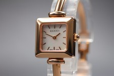 Vintage "NEAR MINT+++" GUCCI 1900L Gold White Dial 20mm Quartz Women Watch JAPAN