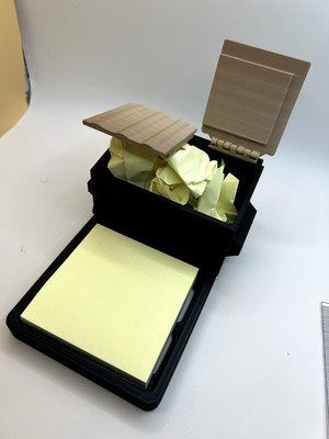  Dummy Bucket  Sticky Note Holder w/ Mini Dumpster   Funny Desk Accessory