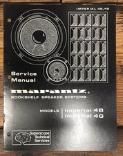 Marantz Imperial 4B 4G Speaker Service Manual Original 