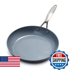 GreenPan Valencia Pro Ceramic Nonstick 11” Frying Pan Skillet with Lid PFAS-Free