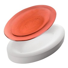 15.4"X 9.8" Deep 1.7" Bullseye Oval Mold Glass Fusing