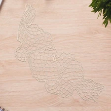  2PCS Fish Net Decorative: Nautical Decor Ocean Themed Wall Hanging Netting -