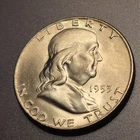1953-D 50C  Franklin Half Dollar BU