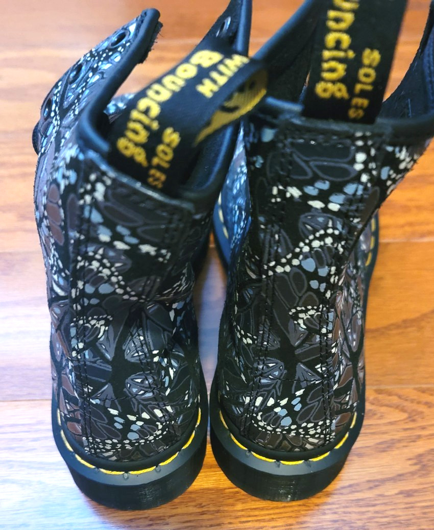 NEW Women's Doc Martens US 6 Butterfly Pattern Sinclair Designer Combat Boots thumbnail 3