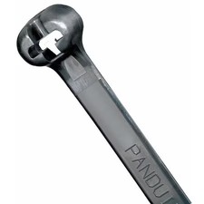 Panduit Bt2m-M0 Cable Tie, 8 In L, 2 In Max Bundle Dia., Black, Nylon 6/6, 18