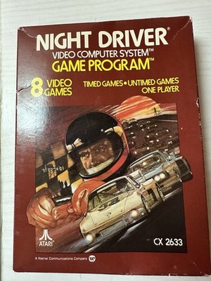 Atari 2600 Night Driver CX2633   Factory Sealed 1980 VCS Game   Vintage Classic