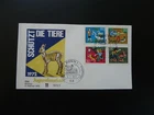 fauna protection of animal semi-postals FDC Germany 1972 (2)