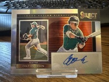 2024 Panini Select Colt Emerson Auto Diamond Action Signatures Silver Prizm RC