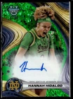 2024-25 Bowman's Best U #B24-HH Hannah Hidalgo Auto Green Mini-Diamond Ref #/99