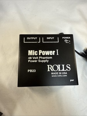 Rolls PB23 Microphone 48V Phantom Power Adapter