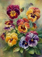 Diamond Art Kits for Adults Flower, DIY 5D Diamond Painting Kit for Beginners, F