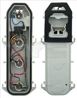 Beidseitig Tyc 11-0231-WP-2 LampenträGer, Heckleuchte FüR Renault