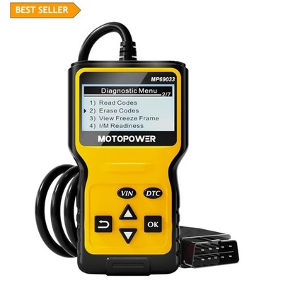 Engine Fault Code Reader   Multi-Function OBD II Scanner with 9 Protocols