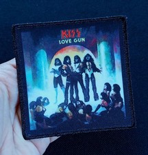 Licensed  KISS LOVE GUN  Album Cover Rock Band Iron On Battle Jacket PATCH