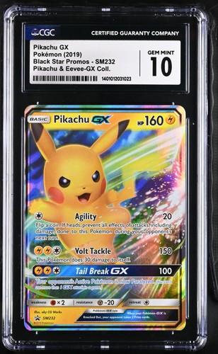 Pikachu-GX graded CGC 10 for sale on eBay