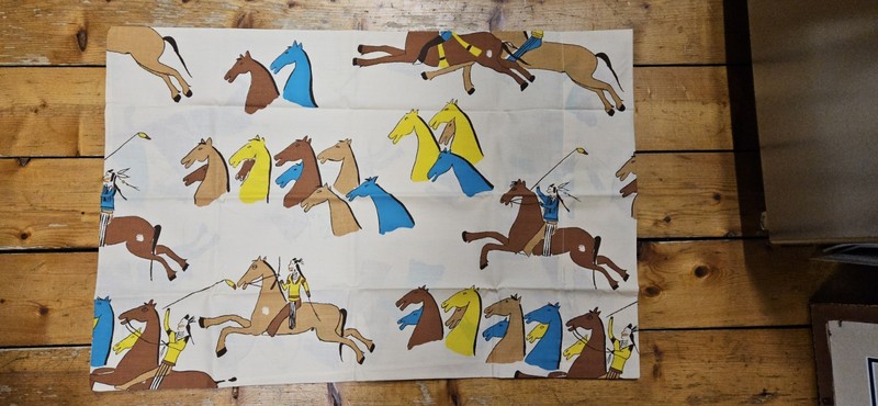 Sears Vintage Pillowcases NORTHERN CHEYENNE HORSEMAN **RARE **